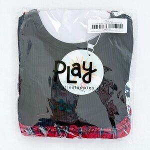 Little Sleepies Holiday Plaid/Black Ribbed Color Block Twirl Dress 2T NWT NIB